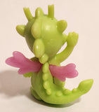 2017 Kinder Surprise The Dragons Of Elements Safiras Green and Pink 1 5/8" Plastic Toy Figure