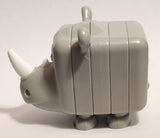 2021 McDonald's Building Blocks Rhinoceros 3" Long Toy Figure