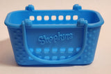 2015 McDonald's Moose Shopkins Shopping Basket Blue Plastic Toy