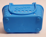 2015 McDonald's Moose Shopkins Shopping Basket Blue Plastic Toy