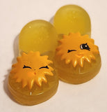 2012 McDonald's Moose Shopkins Flip Flop Sandals 2 1/4" Plastic Toy