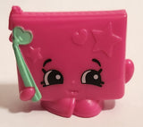 2015 McDonald's Shopkins Wendy Wristlet Hot Pink 1 1/2" Plastic Toy Figure