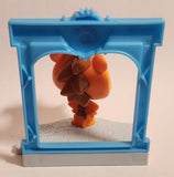 2015 McDonald's Hasbro LPS Littlest Pet Shop Russell Ferguson Hedgehog Orange 3 1/2" Plastic Toy Figure On Base