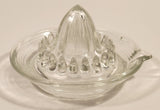 Vintage 1940s Lemon Hand Juicer Reamer Depression Glass Bowl with Handle and Pour Spout
