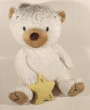 Make A Wish White Teddy Bear Holding Star Talking Recording 12" Stuffed Plush Toy Dead Battery