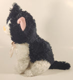 Black and White Cat with Pink Bow 12" Stuffed Plush Toy