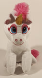 2022 Toy Factory Toy Works White Unicorn with Pink Mane and Tail 9" Stuffed Plush Toy