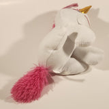 2022 Toy Factory Toy Works White Unicorn with Pink Mane and Tail 9" Stuffed Plush Toy