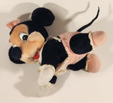 1984 Disneyland Walt Disney World Crawling Baby Minnie Mouse 9 1/2" Stuffed Plush Toy