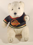 Very Rare 1991 1992 Wilson International NHL Vancouver Canucks #00 Prankster The Bear Mascot 12" Stuffed Plush Toy