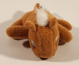 Smilemakers Brown Smiling Pony Laying Down 3" Stuffed Plush Toy