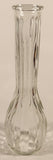 Vintage Hoosier 4034 Ribbed 9" Clear Glass Bud Vase