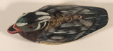 Vintage Pacific Rim Carvers Wood Duck 4" Light Weight Wood Carved Figurine