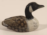 Vintage Pacific Rim Carvers Canadian Goose 3 1/2" Light Weight Wood Carved Figurine Missing One Eye