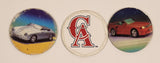 1994/95 WFP California Angels Baseball Team Mercedes-Benz and Porsche Pog Cap Lot of 3