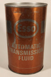 Vintage Exxon Esso Automatic Transmission Fluid One Quart 1.14L Copper Orange Metal Can FULL