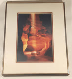 A Beam Of Light Antelope Canyon Page Arizona Photo 16" x 20" Metal Framed Print