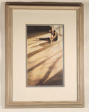 Steve Hanks In The Studio Watercolor Painting 12 1/4" x 16" Framed Print