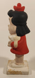 Vintage 1970s Little Lulu Holding Pal Puppy Dog 7 1/2" Hand Painted Ceramic Figurine