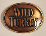 Wild Turkey Bourbon Whiskey Copper Toned Metal Belt Buckle