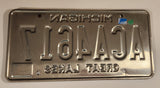 2007 Michigan Great Lakes Blue with White Letters Embossed Metal Vehicle License Plate Tag ACA4617