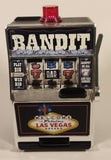 2004 Radica Games Welcome To Fabulous Las Vegas Nevada Bandit 7 3/4" Tall Plastic Mechanical Slot Machine Coin Bank