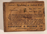 Antique Parmenter & Bulloch Co. Gananoque Canada Thomson's Bifurcated or Slotted Rivet Horse Harness Leather Tool Cardboard Box