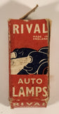 Antique Joseph Lucas (Canada) Ltd Rival Auto Lamps Made in England 12V 4W MCC I 222 Light Bulb in Cardboard Box
