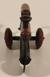 Antique 1930s Toy Tinkers Evanston Illinois USA Choo Choo Train 7 3/8" Tin and Wood Toy