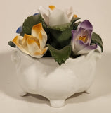 Aynsley February Crocus Hand Painted Fine Bone China Flowers Floral Bouquet Ornament