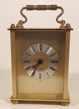 Vintage Germany Scholer 4 1/2" Brass Metal Carriage Clock