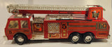 Vintage Tonka No. 5 Water Cannon Ladder Fire Truck Red 23" Long Pressed Steel Toy Car Vehicle with Working Ladder 33105 Made in USA