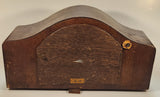 Antique Mauthe Germany Wood Cased Mantel Clock For Parts of Repair