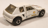 1989 Hot Wheels Peugeot 205 Rallye White #2 "Shell" Die Cast Toy Car Vehicle