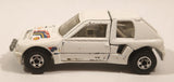 1989 Hot Wheels Peugeot 205 Rallye White #2 "Shell" Die Cast Toy Car Vehicle