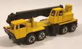 Vintage 1982 Hot Wheels Wheels Workhorses Construction Crane Yellow Die Cast Toy Car Vehicle