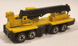Vintage 1982 Hot Wheels Wheels Workhorses Construction Crane Yellow Die Cast Toy Car Vehicle