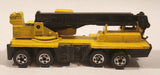 Vintage 1982 Hot Wheels Wheels Workhorses Construction Crane Yellow Die Cast Toy Car Vehicle
