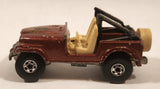 1983 Hot Wheels Jeep CJ-7 Brown Die Cast Toy Car Vehicle