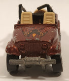 1983 Hot Wheels Jeep CJ-7 Brown Die Cast Toy Car Vehicle