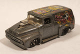 2003 Hot Wheels Work Crewsers '56 Ford Truck Metalflake Dark Grey Die Cast Toy Car Vehicle