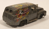 2003 Hot Wheels Work Crewsers '56 Ford Truck Metalflake Dark Grey Die Cast Toy Car Vehicle