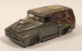 2003 Hot Wheels Work Crewsers '56 Ford Truck Metalflake Dark Grey Die Cast Toy Car Vehicle