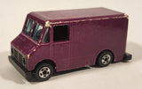 1990 Hot Wheels Color Racers II Letter Getter Maroon Mail Truck Die Cast Toy Delivery Vehicle (Copy)