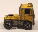 1974 Hot Wheels Redline Road Mountain Mining Road King Truck Yellow Die Cast Toy Car Vehicle