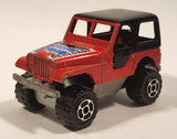 Majorette No. 290 & No. 244 Jeep CJ 4x4 Red 1/54 Scale Die Cast Toy Car Vehicle