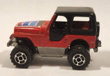 Majorette No. 290 & No. 244 Jeep CJ 4x4 Red 1/54 Scale Die Cast Toy Car Vehicle