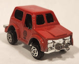 Vintage Buddy L "Metal Made" Mini Fire Dept. Red Die Cast Toy Car Vehicle