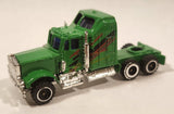 Containertruck Semi Tractor Truck Green Die Cast Toy Car Vehicle
