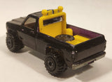 1990 Hot Wheels Power Plower Truck Painted Black Die Cast Toy Car Vehicle